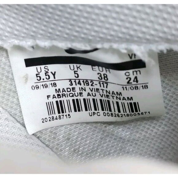 NIKE Air Force 1‎ Customized Painted Floral Shoes Youth 5.5 / 38 EU 314192-117 - Picture 8 of 8